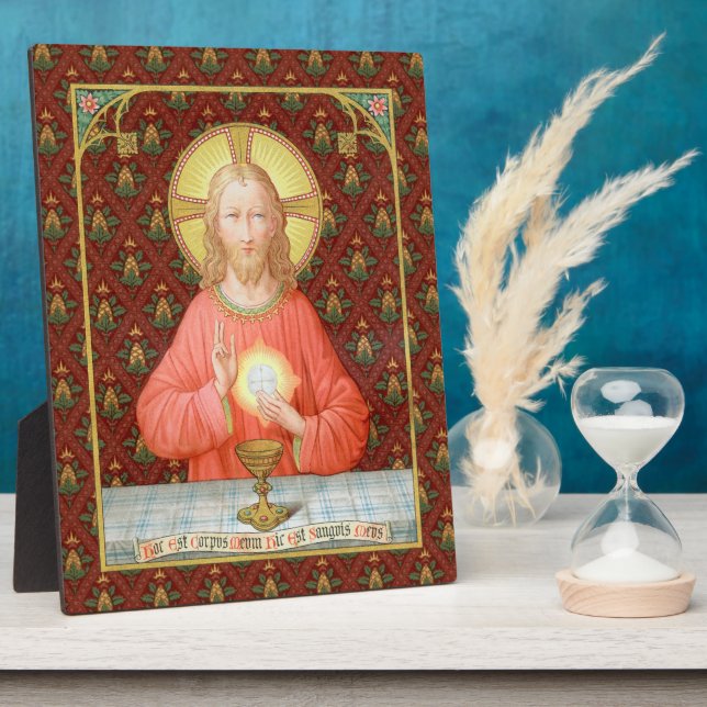 Jesus, der Heilige Kommunion (SAU 045) 8"x10" Fotoplatte (Seite)