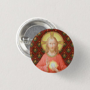 Jesus, der Heilige Kommunion (SAU 045) Button