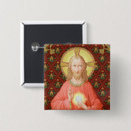 Jesus, der Heilige Kommunion (SAU 045) Button