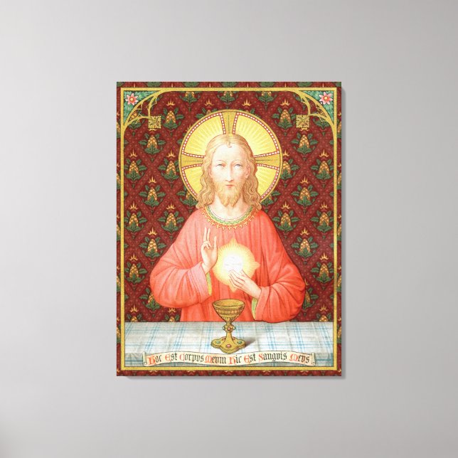 Jesus, der Heilige Kommunion (SAU 045) Leinwanddruck (Vorderseite)