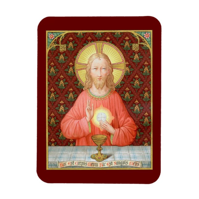 Jesus, der Heilige Kommunion (SAU 045) Magnet (Vertikal)