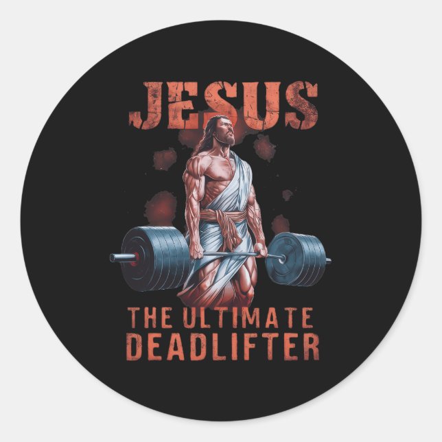 Jesus, der letzte Todesfall Christlich 1 Runder Aufkleber (Vorderseite)