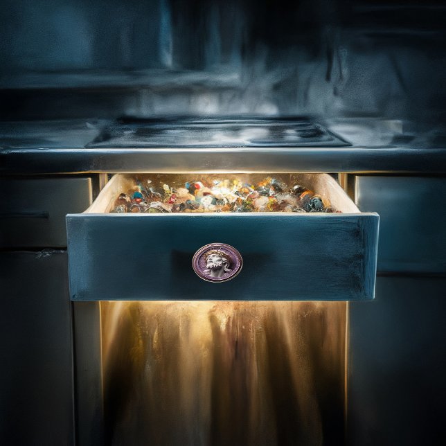 Jesus, der mit Dornen in den Himmel schaut Keramikknauf (Von Creator hochgeladen)