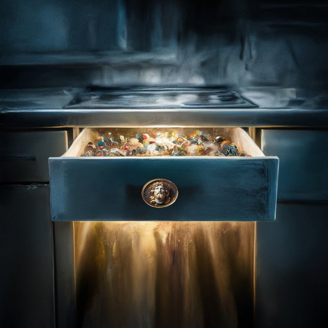 Jesus, der mit göttlicher Begegnung in den Himmel  Keramikknauf (Von Creator hochgeladen)