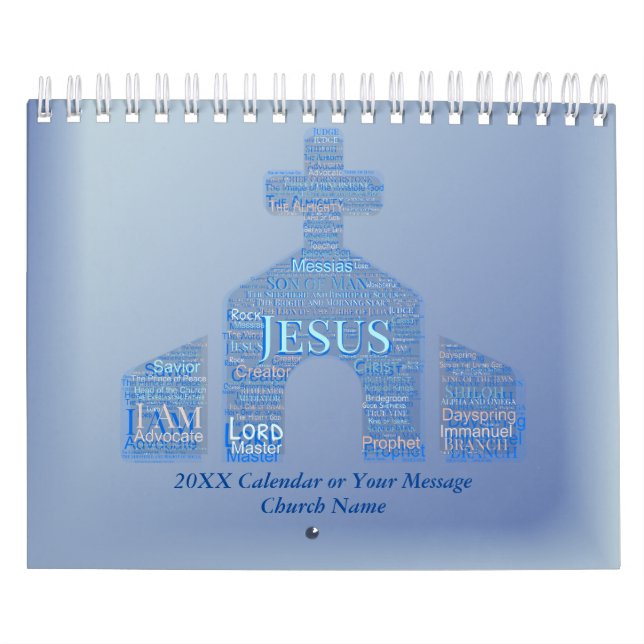 JESUS DER NAME ÜBER ALLE NAMEN Bibelverse Church Kalender (Titelbild)