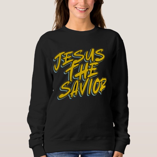 JESUS DER RETTER SWEATSHIRT (Vorderseite)