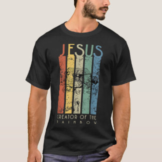 JESUS Der Schöpfer der Regenbogen-Noah und der Arc T-Shirt