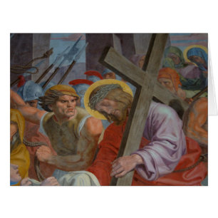 Jesus, der sein Kreuz trug