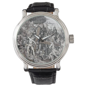 Jesus, der seins Kreuz 1470 trägt Armbanduhr