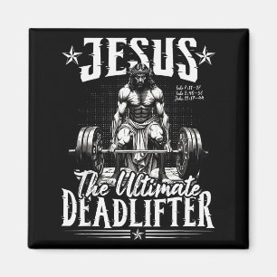 Jesus Der ultimative Kraftsportler Jesus Kraftspor Magnet