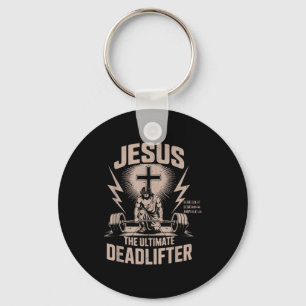Jesus der ultimative Kraftsportler Lustiger christ Schlüsselanhänger