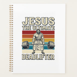 Jesus der ultimative Kraftsportler Vintage-Vektord Planer
