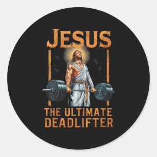 Jesus der ultimative Todesfahr Christlich Runder Aufkleber