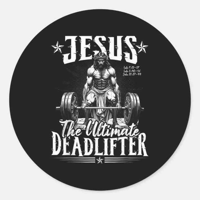 Jesus der ultimative Todesopfer Jesus Tod, der Ch. Runder Aufkleber (Vorderseite)