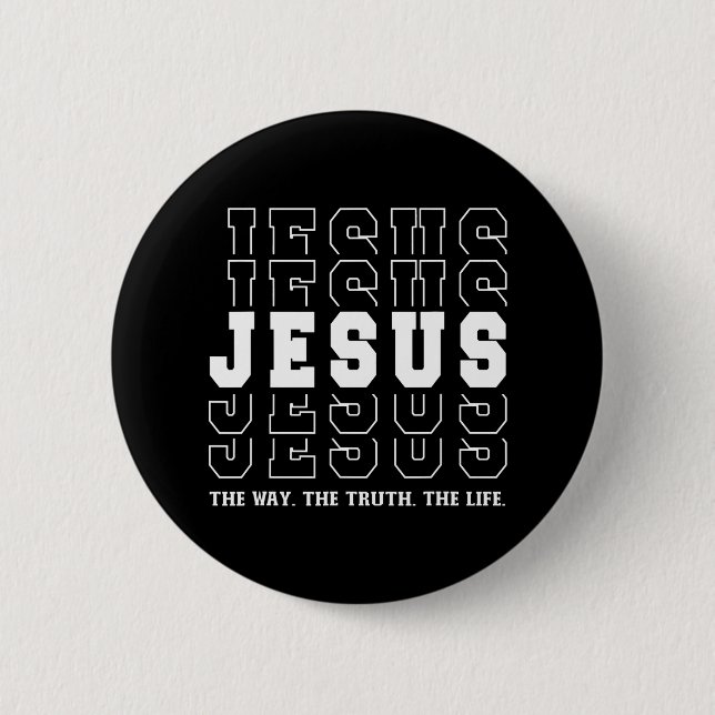 Jesus der Weg der Wahrheit und des Lebens Button (Vorderseite)