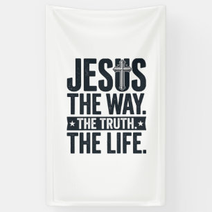 Jesus Der Weg Die Wahrheit Das Leben Christliches  Banner
