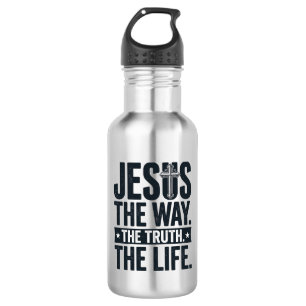 Jesus Der Weg Die Wahrheit Das Leben Christliches  Edelstahlflasche
