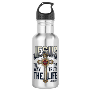 Jesus Der Weg Die Wahrheit Das Leben Christliches Edelstahlflasche