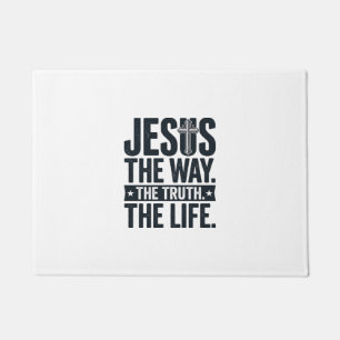 Jesus Der Weg Die Wahrheit Das Leben Christliches  Fußmatte