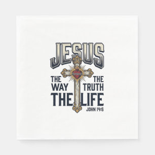 Jesus Der Weg Die Wahrheit Das Leben Christliches Serviette
