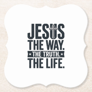 Jesus Der Weg Die Wahrheit Das Leben Christliches Untersetzer