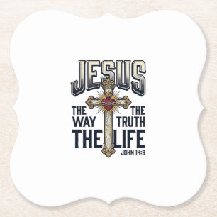 Jesus Der Weg Die Wahrheit Das Leben Christliches Untersetzer