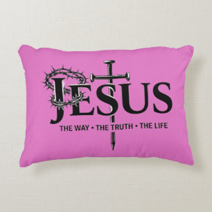 Jesus der Weg, die Wahrheit, das Leben! Dekokissen
