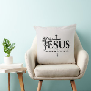 Jesus der Weg, die Wahrheit, das Leben! Kissen