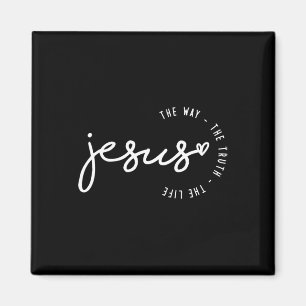 Jesus Der Weg Die Wahrheit Das Leben Kreuz Christl Magnet