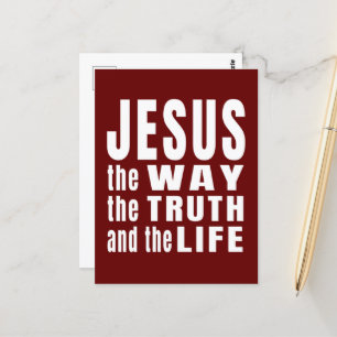 Jesus Der Weg Die Wahrheit Und Das Leben  Postkarte