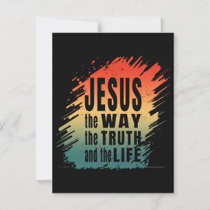 JESUS DER WEG DIE WAHRHEIT UND DAS LEBEN POSTKARTE