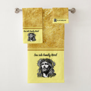 Jesus-Designte Essentials für das familienfreundli Badhandtuch Set
