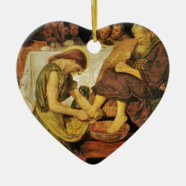 Jesus-Diciple-Füße Keramikornament (Vorne)