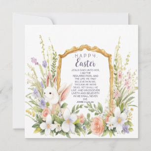 Jesus die Auferstehung und das Leben Ostern Feiertagskarte