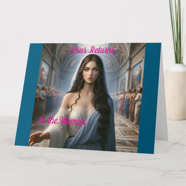 Jesus die Frau Karte (Vorderseite)