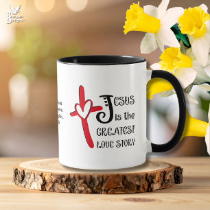 JESUS DIE GRÖSSTE LIEBESGESCHICHTE Christliches Os Tasse