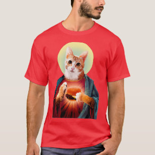 Jesus die Katze T-Shirt