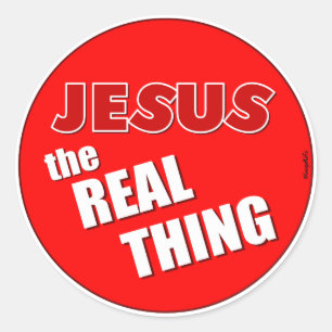 Jesus: Die wahre Sache Runder Aufkleber