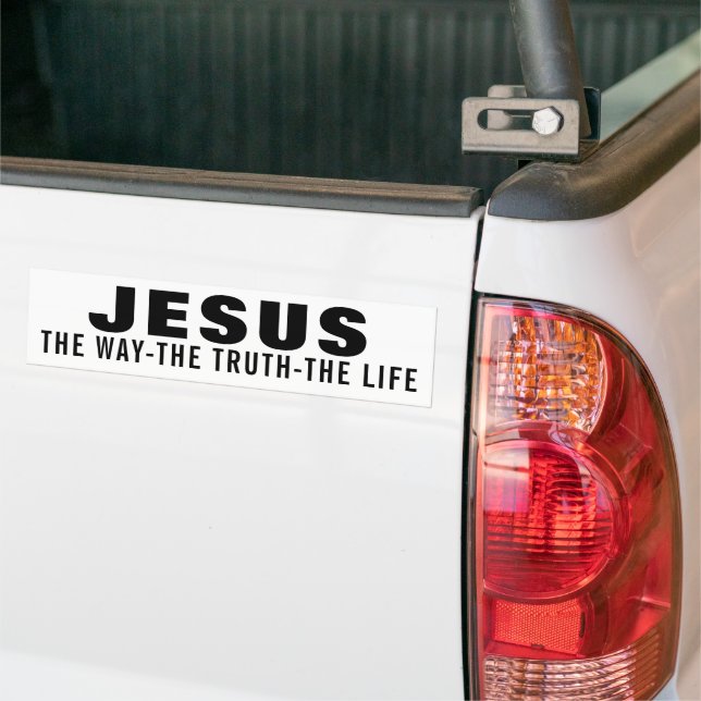 JESUS DIE WAHRHEIT DES LEBENS AUTOAUFKLEBER (Auf Lkw)