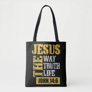 Jesus Die Wahrheit Leben Johannes 14:6 Christliche Tasche