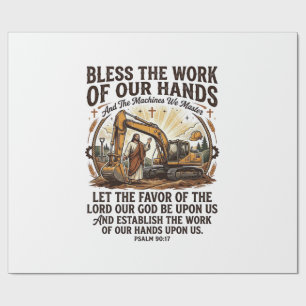 Jesus Diesel Mechaniker Schweres Gerät Shirt Glaub Geschenkpapier