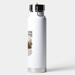 Jesus Diesel Mechaniker Schweres Gerät Shirt Glaub Trinkflasche