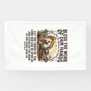 Jesus Diesel Mechaniker Schweres Gerät T-Shirt Gla Banner
