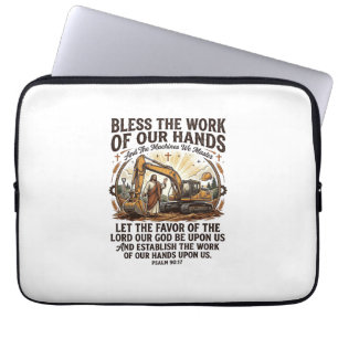 Jesus Diesel Mechaniker Schweres Gerät T-Shirt Gla Laptopschutzhülle