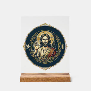 Jesus Digital Artist iPad Kunst T-Shirt Inspiriere Acrylschild