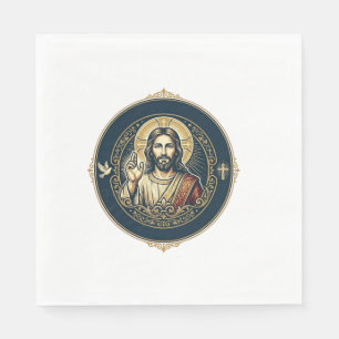 Jesus Digital Artist iPad Kunst T-Shirt Inspiriere Serviette