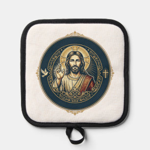 Jesus Digital Artist iPad Kunst T-Shirt Inspiriere Topflappen