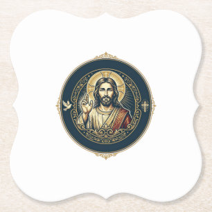 Jesus Digital Artist iPad Kunst T-Shirt Inspiriere Untersetzer
