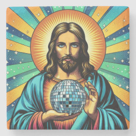 Jesus Disco Untersetzer! Steinuntersetzer