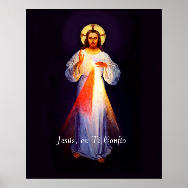 Jesus Divina Misericordia Poster espagnol (Devant)
